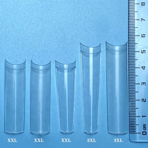 240 parça kutusu şeffaf 3XL Nail İpuçları ekstra uzun tam kapak yumuşak jel İpuçları ekstra uzun düz ABS özel LOGO tırnak İpuçları - Product Image 6