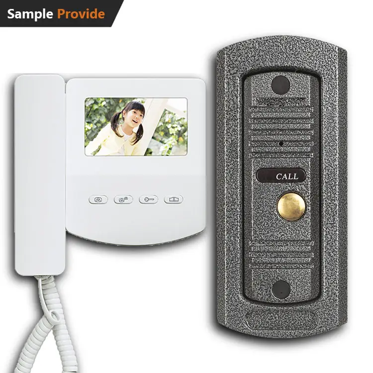 Interphone XH-453 moniteur LCD sonnette vidéo filaire caméra de Vision nocturne sonnette interphone système de téléphone de porte vidéo