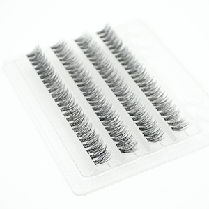 Qiaoti Beauty Custom Logo Faux Mink Eyelash Set CC Curl Cluster Lashes Natural DIY Lash Extensions - Product Image 3