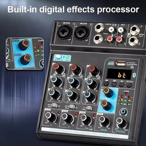 Consola mezcladora de audio de 4 canales, Consola digital profesional, entrada USB MP3, 16 bits, DSP, estéreo, mini mezclador de audio, precio de fábrica - Product Image 5
