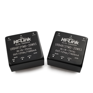 48Vdc至20W 12V 1.67a URB4812YMD-20WR3 18 ~ 75Vdc直流单输出电源转换器电源模块 - Product Image 2