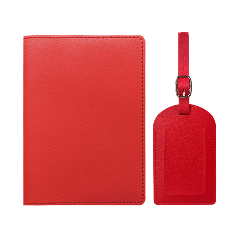 rouge (housse + étiquette de bagage)