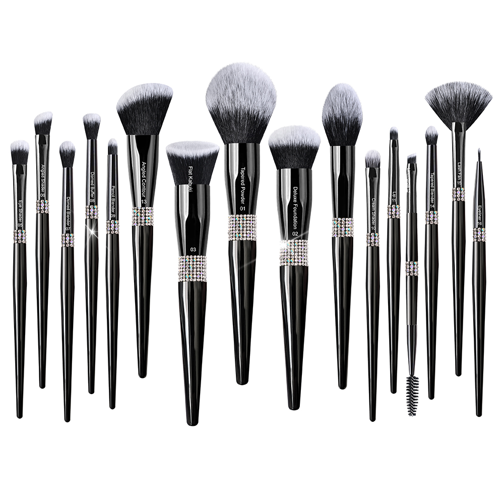16pcs-Black Rehineston Brush