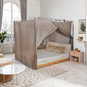 100% Silber faser Mesh geerdetes Moskito netz Anti-Strahlung EMF RFID Shield ing Bed Canopy-Hält Sie sicher, während Sie sich ausruhen