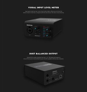 Midiplus Studio M Pro Podcast Equipment Tarjeta de sonido Equipo de estudio de grabación de música USB Tarjetas de sonido profesionales Interfaz de audio - Product Image 6