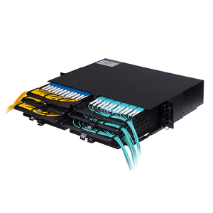 2u fibra ótica descarregada com cassete ftth 19 polegadas fibra ótica painel de dados 288 porta odf