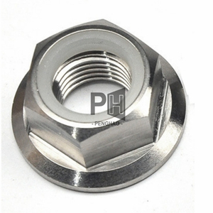 High-End M14 <span class=keywords><strong>Titanium</strong></span> Alloy Fix Motor Eixo Hex Flange Porca para ZERO 10X 11X VSETT 10 11 Kaabo Wolf Warrior King Scooter Elétrico