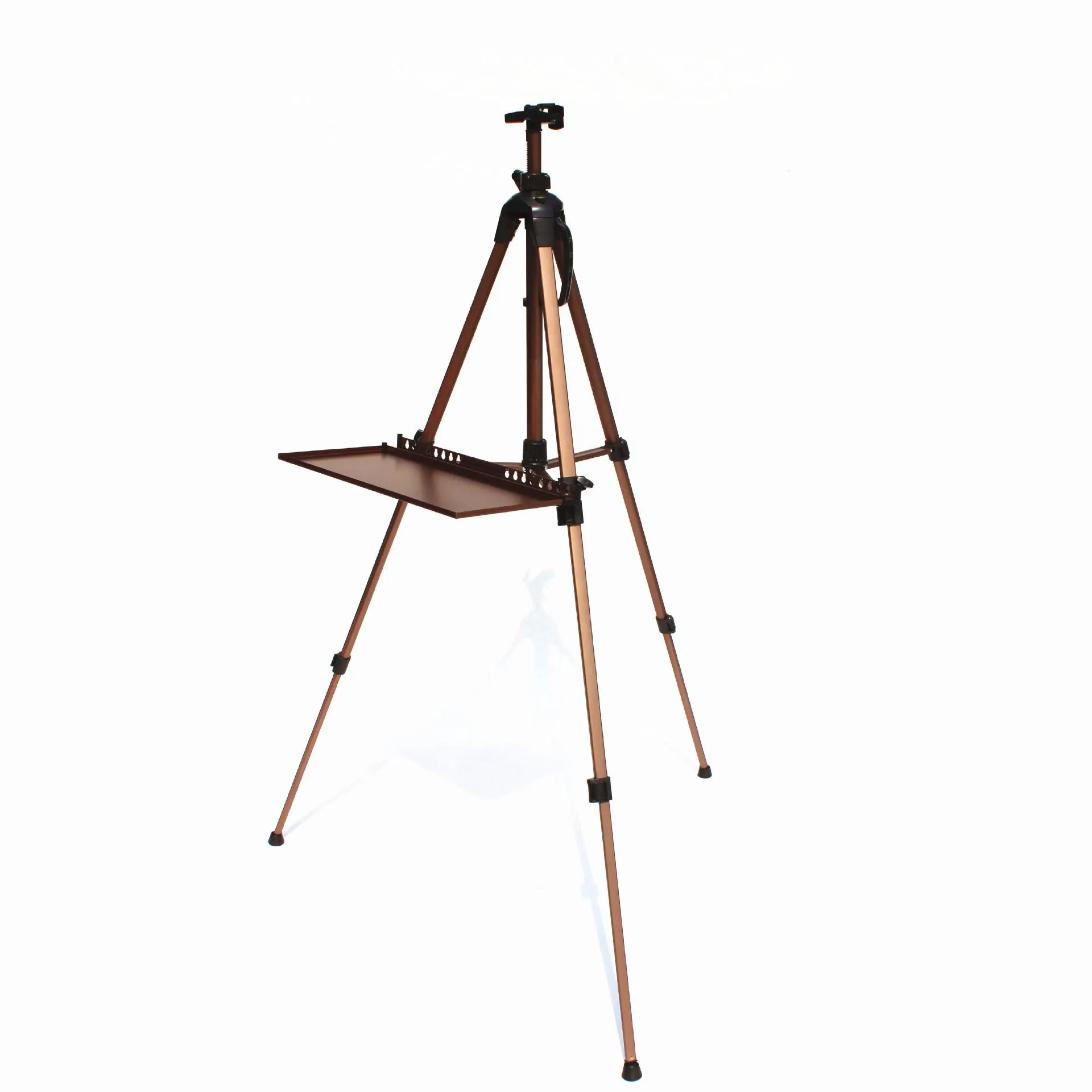 China Art Supplies Adjustable Height 17" to 63" Aluminum Metal Tripod Easel for Table Top & Floor Painting Easel for Display
