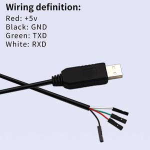מוצר מקורי usb כדי <span class=keywords><strong>ttl</strong></span> Uart ממיר כבל ch340 השבב כותרת כותרת שקע נקבה מתאם סידורי
