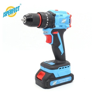 Jspperfect 21v <span class=keywords><strong>3</strong></span>/<span class=keywords><strong>8</strong></span>电动无刷无绳钻床，带附件