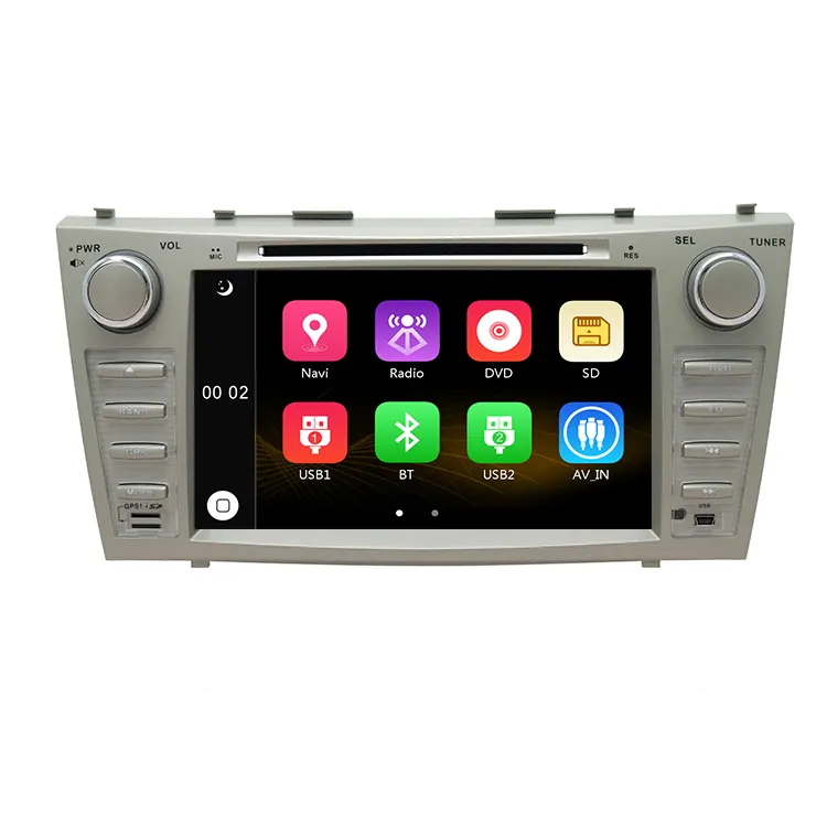 Touch Screen lettore DVD per auto per Toyota Camry 2006-2011 FM AM Radio con connessione USB SD Card comando volante