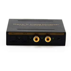 Convertidor de audio coaxial óptico digital a analógico R/L RCA, divisor y convertidor de audio de alta calidad OEM original de fábrica - Product Image 1