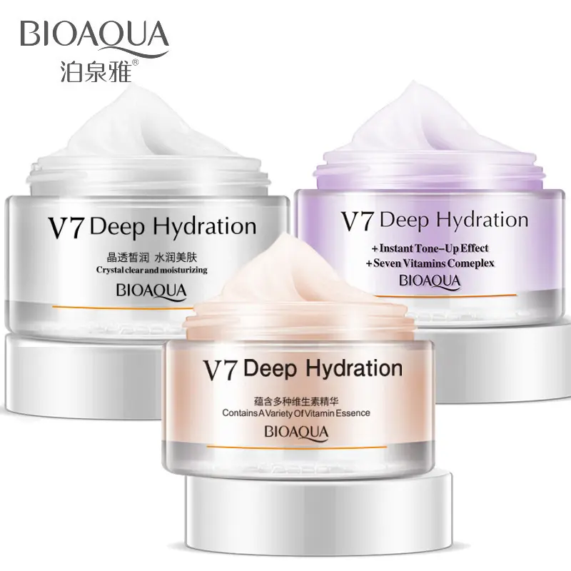 Bioaqua-crema hidratante translúcida para el cuidado de la piel, Base nutritiva, crema de belleza para adultos y mujeres, sin aceite, para el acné, 3 años
