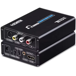Promotion AV <strong>Input</strong> to Hdmi <strong>Output</strong> Video Converter 1080P AV(CVBS)+S-Video to HDMI Video Converter Box - Product Image 2