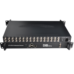 Receptor de televisión Digital HD IRD de 16 canales, decodificador DVB-S/S2/T/T2 RF DVB a IP Gateway, receptor sintonizador profesional - Product Image 3