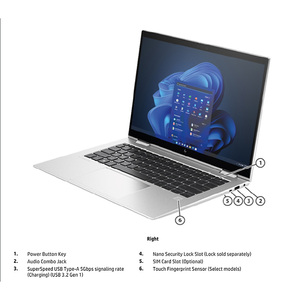 İş için akıllı güç ve performans HP Elite x360 1040 G10 Intel 13th Gen işlemciler 32GB çift kanallı LPDDR5 - Product Image 3