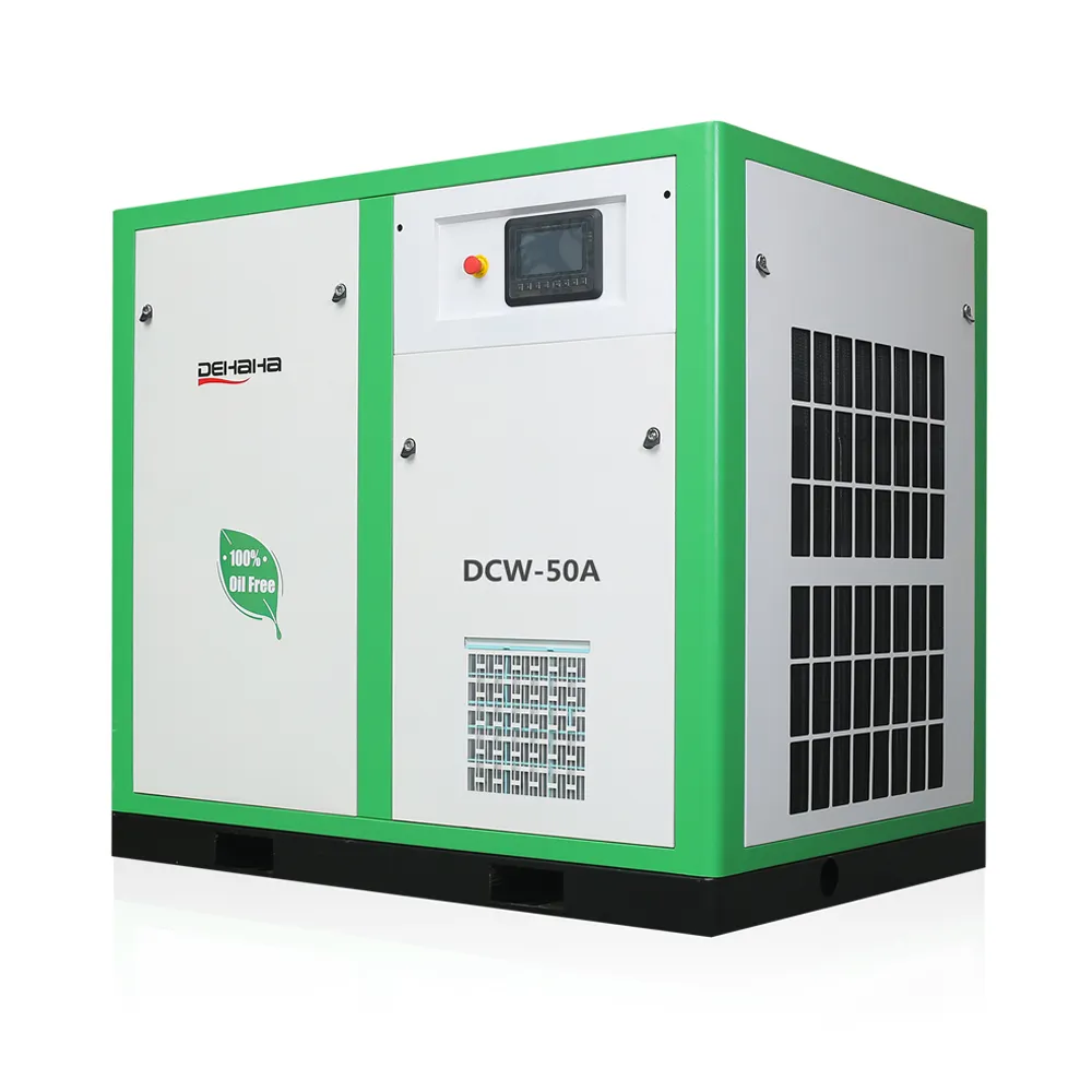 Dehaha 50HP 37kW Olie-Gratis Water Smering Schroef Compressor Voor Medische Industrie