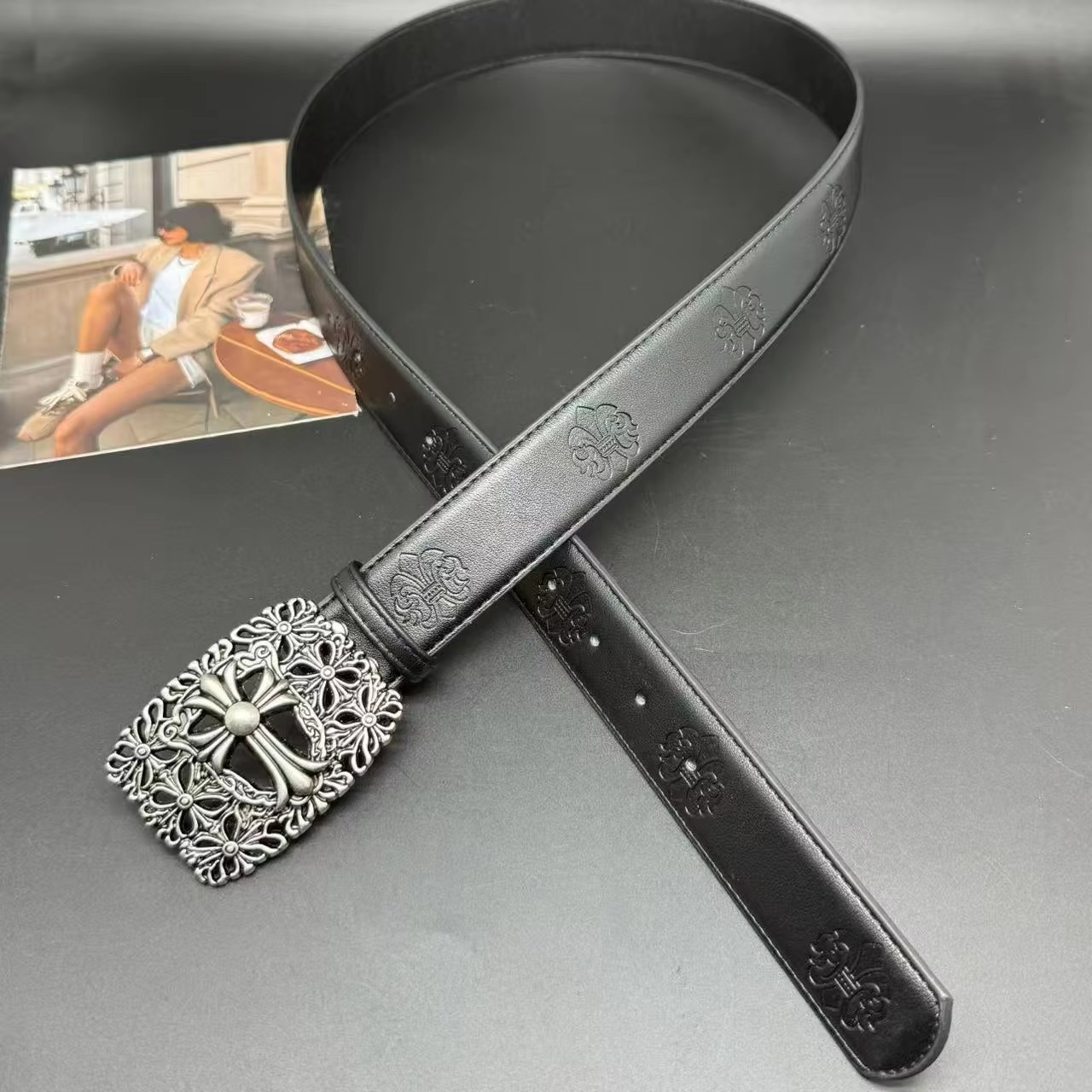 silver Square cross steel seal-110 cm