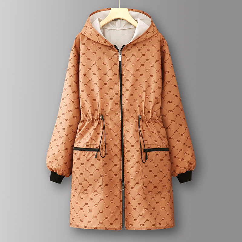 Coffee color-SJ907Drawstring long waterproof190Below catty