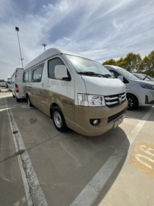 Foton View CS 2マニュアル/自動Hiace Van 4Lディーゼル/電気エンジンAWDドライブファブリックシート右ハンドダークジャパニーズ「ウィッシュズ」