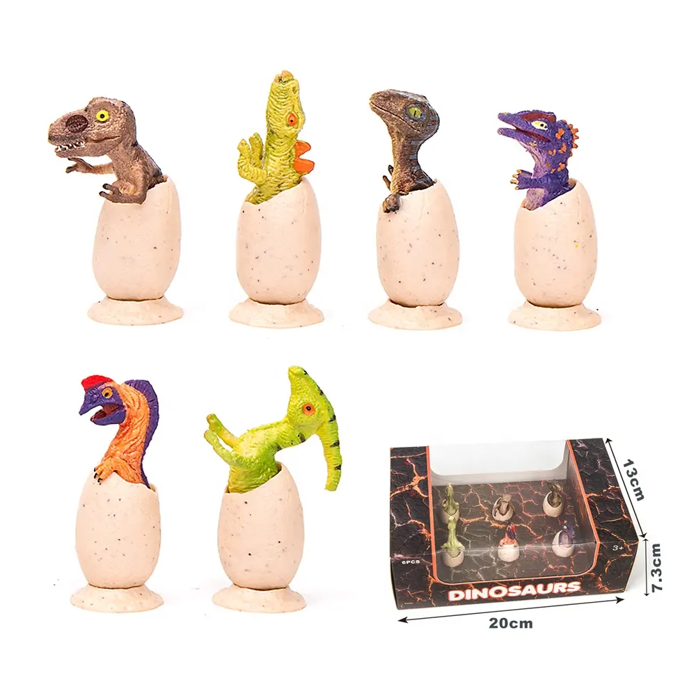 Commercio all'ingrosso di sicurezza TPR Dinosaur egg Model Set novità T-Rex egg per kid Education Toy regalo di natale