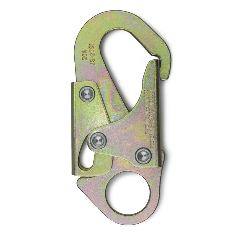 Factory Forged Hook Snap Hook Fall Protection/harness/safety Belt Harness Wholesale High Strength 23KN Safety Steel 215*68.2mm