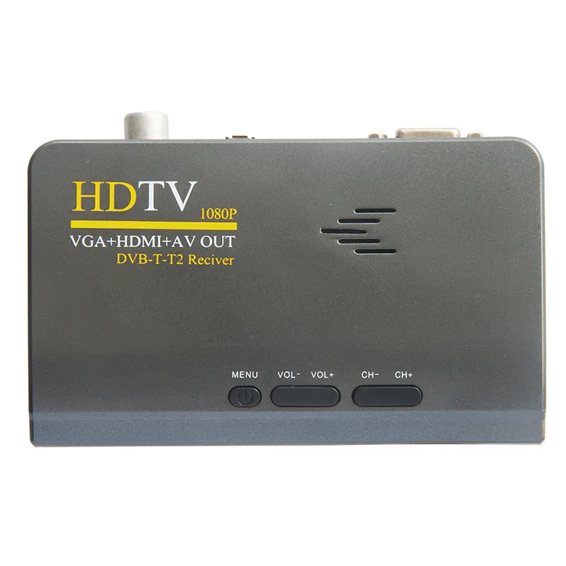 1920X1080 डिजिटल dvb-t2 टीवी ट्यूनर के लिए एलसीडी मॉनिटर डिजिटल कनवर्टर बॉक्स