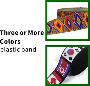 Cinta elástica tejida personalizada, banda elástica colorida de poliéster para cintura - Product Image 6