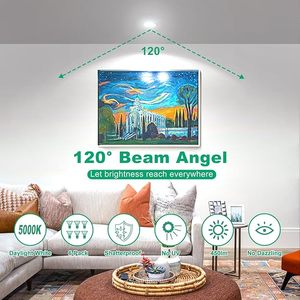 GU10 Light Bulbs 4W 5W <strong>6W</strong> 7W Non-Dimmable <strong>Gu5.3</strong> Spotlight <strong>LED</strong> Recessed Track Light Bulbs Replacement 120&deg; Beam Angle - Product Image 5