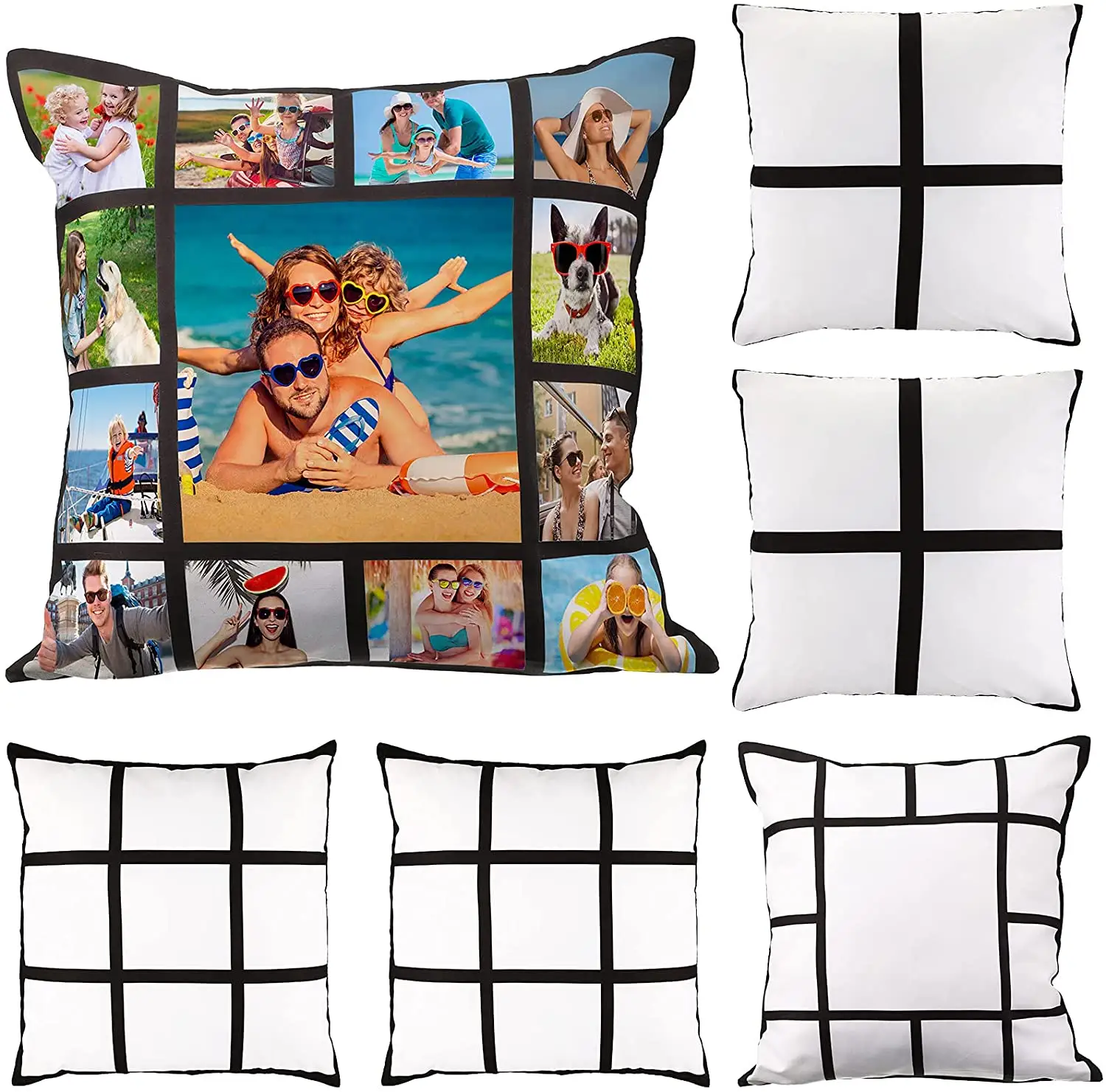 Sublimation Panel Pillow Case Sublimation Blank Polyester Pillow Cover DIY Blanks Pillow Case Blank Cushion Case