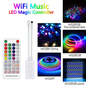 SP511E светодиодный контроллер WiFi & IR & Music полноцветный SPI цифровой сигнал Диммер с 38 клавишами дистанционного управления для 900 пикселей - Product Image 6