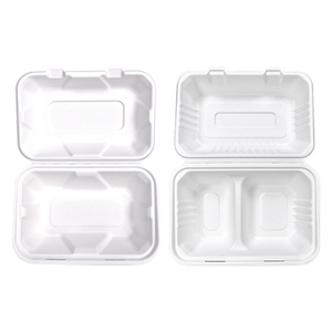 Sunzza restoran çıkar gitmek için mikrodalga tek kullanımlık gıda sınıfı biyobozunur ambalaj kapaklı türkiye kızartma tavuk kutusu - Product Image 2