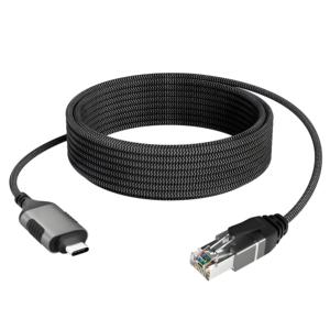 カスタムロゴ超スリムUSB CからRj45イーサネットアダプターケーブルCat6パッチコードネットワーク1000MbpsラップトップルータースイッチRj45