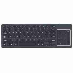 Teclado inalámbrico BT Delgado recargable tipo C de gran venta con almohadilla táctil numérica y retroiluminación para computadora portátil de escritorio de la IMB-8200YCTL - Product Image 1