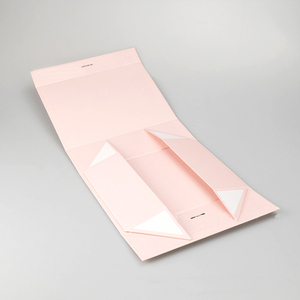 Flap Ribbon đóng cửa lớn tùy chỉnh từ trình bày đóng mở hộp giấy màu hồng gấp hộp quà tặng với nắp từ - Product Image 6