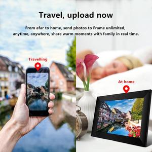 10 inç Wifi tam görünüm dokunmatik ekran akıllı HD ekran dijital fotoğraf albümü çerçeve ile 32GB depolama App üzerinden - Product Image 4