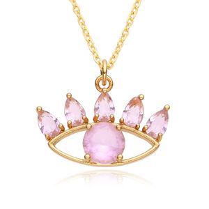 女性の女の子のためのファッショナブルなギフトとして高品質の創造的な鎖骨チェーン悪魔の目のネックレス高級ジュエリーアクセサリー