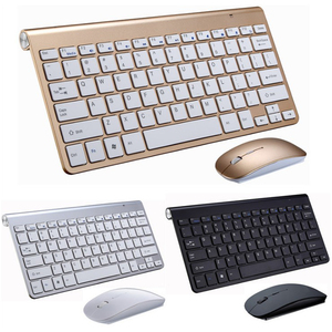 Teclado y ratón inalámbricos de 2,4G, miniteclado para Notebook, portátil, Mac, PC, ordenador de escritorio, TV inteligente, PS4 - Product Image 1