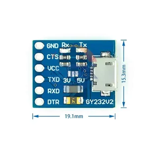 GY232V2 MICRO FT232RL USB a TTL modulo Arduino MCU, Downloader porta seriale - Product Image 2