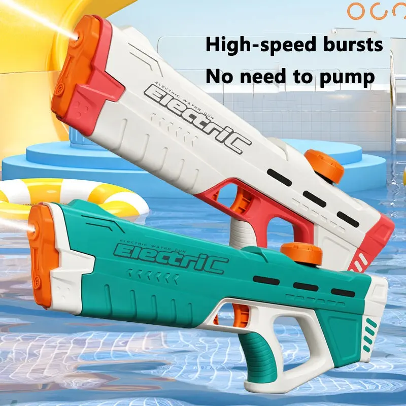לימוק מכירה חמה אקדח שפריץ אוטומטי לילדים משחק יריות חוף קיץ אקדח מים חשמלי לילדים