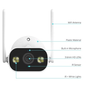 กล้องวงจรปิด Wi-Fi กลางแจ้ง1296P PTZ กล้องรักษาความปลอดภัย PTZ Tuya กล้องตรวจจับการเคลื่อนไหวของใบหน้า256GB การ์ด TF สองทางเสียง - Product Image 3