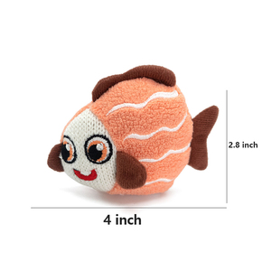 ペット用品屋内インタラクティブキャットニップ充填ぬいぐるみカスタムプリントシミュレーションペット猫魚のおもちゃ猫用 - Product Image 6