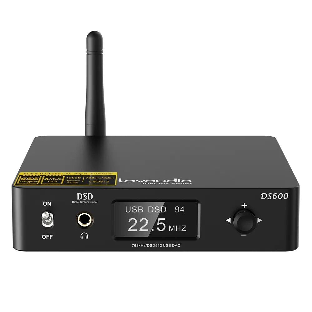 1Mii DS600 Hi-Res DAC DSD512 & PCM 32-Bit/768kHz XMOS XU208 & 2 X ES9038Q2M D-Klassen verstärker Bluetooth-Audio empfänger