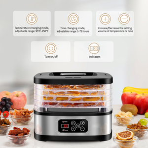 Hot Factory <strong>Digital</strong> Adjustable <strong>Timer</strong> &amp; <strong>Temperature</strong> <strong>Control</strong> Large Food Dehydrator Machine Gift Party Electric Dryer Machine - Product Image 3