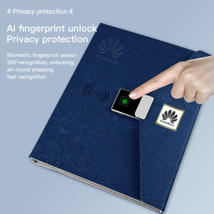 Multifunctional <strong>Notebook</strong> Logo Fingerprint <strong>Lock</strong> Diary 7 Inch MP4 Video Power Bank Recording <strong>Notepad</strong> for Business Office Meeting