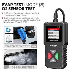 YA101 OBD2 Code Reader Scanner Lesen Lösch codes Batterie test Gefrier rahmen O2 Sensor Test Graph Data stream 16Pin DIY Scan Tool - Product Image 3
