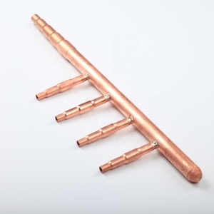 High Quality Branch <strong>Header</strong> 4/5/6/7/<strong>8</strong> Outlets Refrigeration Branch <strong>Header</strong> Copper Professional Manufacture Cheap Joint Kit - Product Image 1