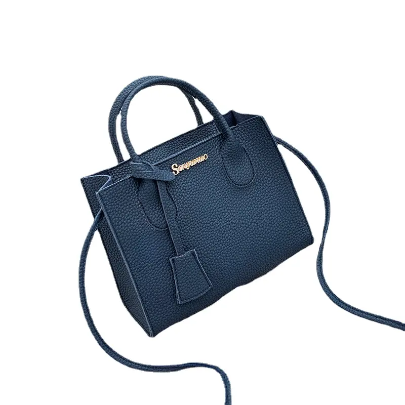 Fashion Lychee Crossbody Handbags Vintage Woman Messenger Skin Bag PU Classic Solid Ball Bag for Woman