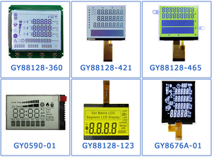 Custom Lcd 7 segment lcd 14 Segment Display tn lcd modul Graphic Mono Number Fpc Zebra 6800 8080 Spi I2C Digital Display - Product Image 3