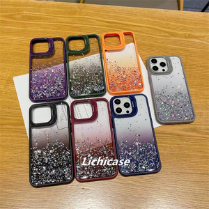 Lichicase Metal kamera koruyucu braket Infinix akıllı 8 8 HD 8 artı 8Pro Glitter kabuk için telefon kılıfı - Product Image 3